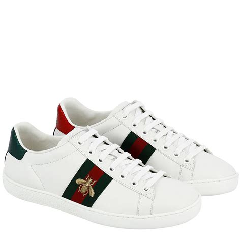 gucci white shies|white Gucci sneakers women's.